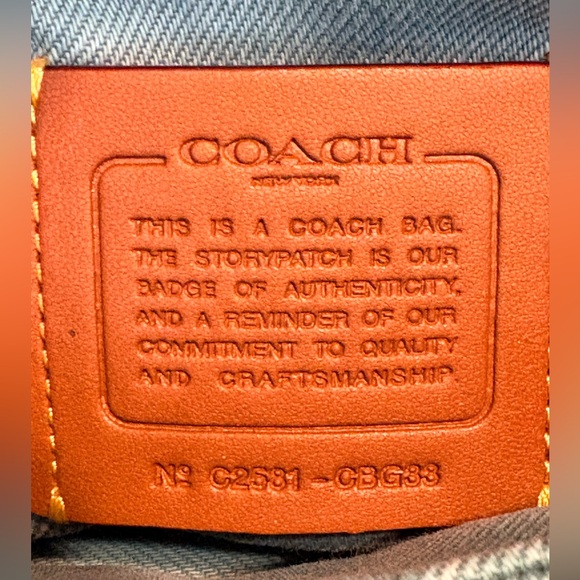 💎 Coach Quilted Denim Tabby 20 - Stunning "Ivy" Wash NWT - Picture 4 of 16